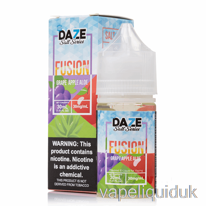 ICED Grape Apple Aloe - 7 Daze Fusion Salt - 30mL 30mg Vape Juice